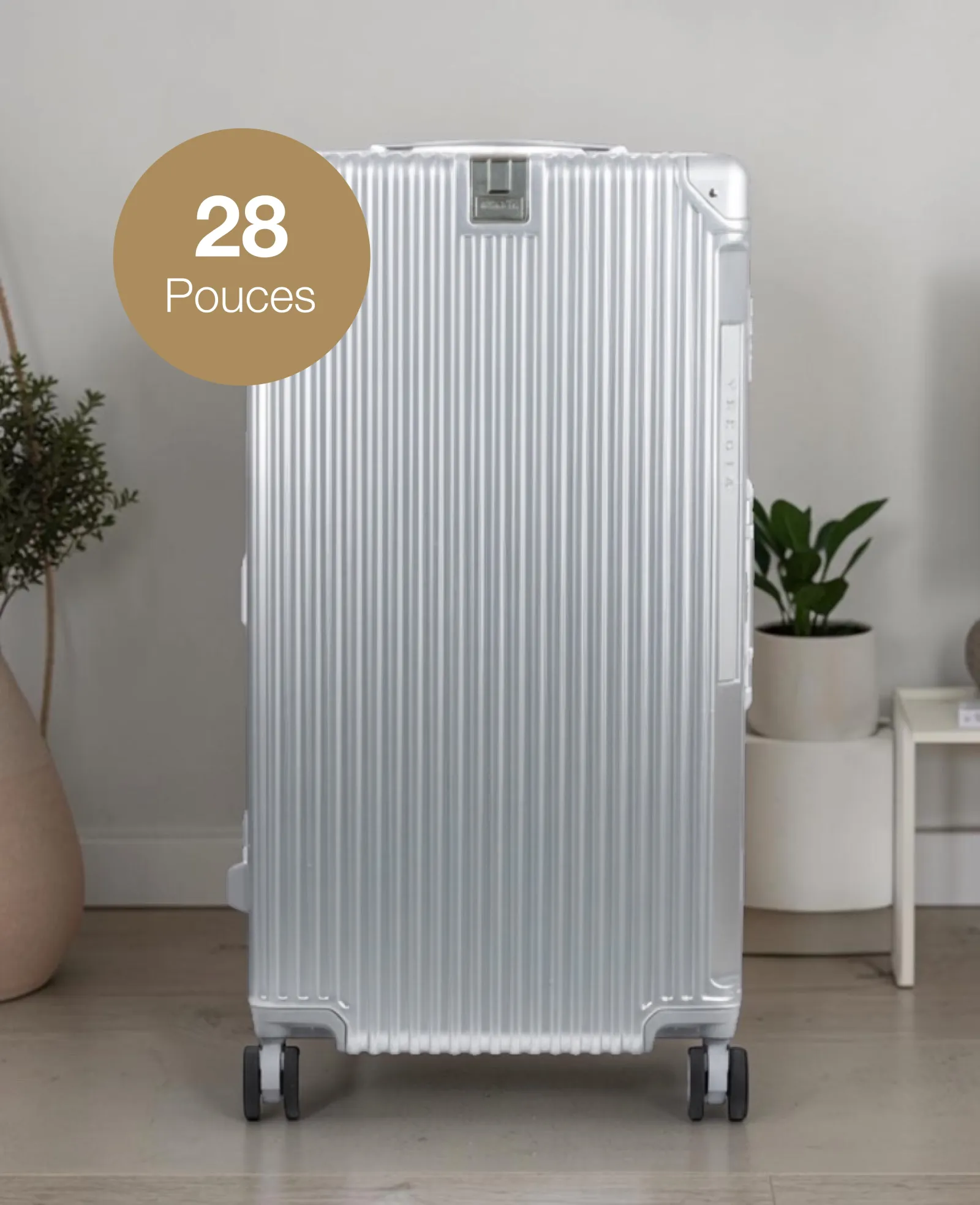Valise 28 pouces, face avant pleine sans poche frontale